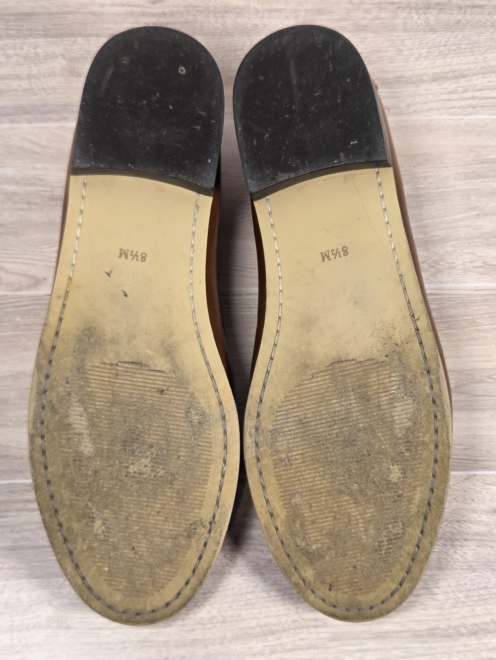 Laura Tasseled Burnished Calf Leather Loafers - Picture 8 of 10